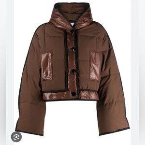 GANNI Cropped puffer